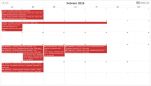 Calendario gestión de proyectos