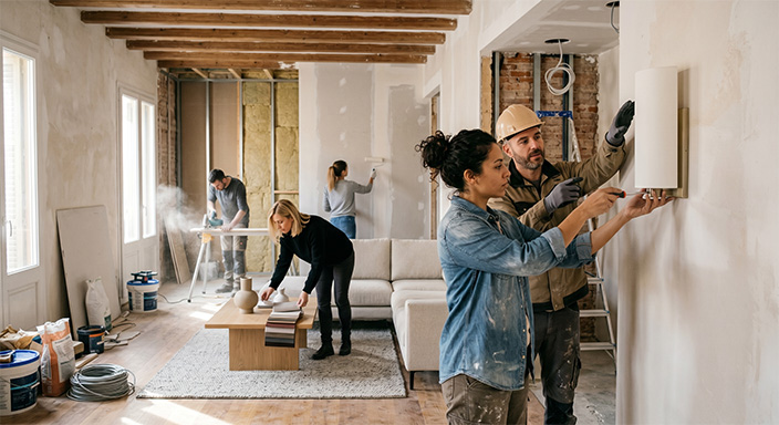 Construcción, reformas e interiorismo