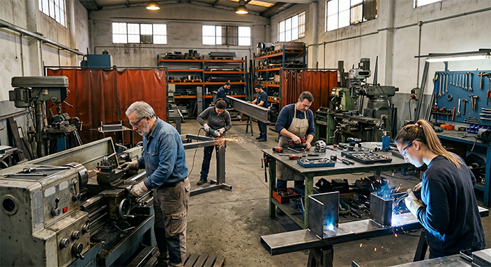 Fabricación y talleres de trabajo